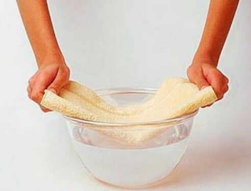 Press with a towel soaked in warm water - prepares the penis for movement